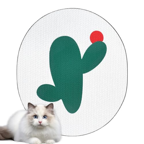 Katzenkratzkissen, an der Wand montierter Katzenkratzer | Kratzmatte Wandkratzer aus Wellpappe | Heimtierbedarf mit Panda- -Fußball-Geister-Design für kleine Haustiere und Hauskatzen Suphyee von Suphyee