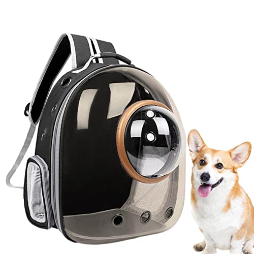 Suphyee Katzenblasenrucksack | Rucksack für Hunde mit Mesh,Durchsichtige Traveller-Luftpolsterrucksäcke, Transportboxen für Katzen und Hunde für die Reise von Suphyee