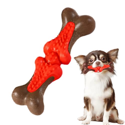 Suphyee Kauspielzeug für Hunde,Bissfestes und langlebiges Haustierspielzeug für Hunde - Welpenspielzeug zur Zahnreinigung, Hundeknochenspielzeug für große Hunderassen, mittelgroße Hunderassen von Suphyee