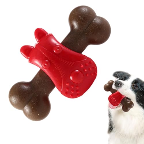 Suphyee Kauspielzeug für Hunde,Kauspielzeug für Hunde,Zähes Hundeknochenspielzeug zur Zahnreinigung mit konvexen Spitzen | Puzzle-Hunde-Anreicherungsspielzeug, langsamer Futterspender, Heimtierbedarf von Suphyee