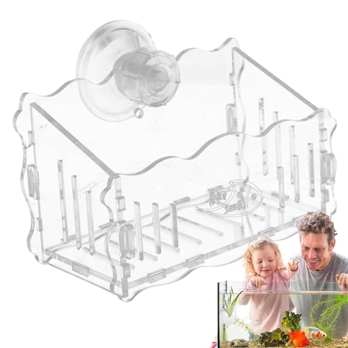 Suphyee Pflanzgefäß mit Saugnapf, Pflanzenhalter für Aquarien - Aquarium-Pflanzgefäß, Acryl-Aquarium-Pflanzenhalter - Transparenter Aquarium-Blumentopf, Aquarium-Pflanzgefäßhalter für von Suphyee