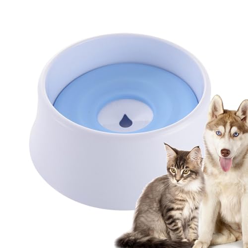 Suphyee Slow Feeder Hundewassernapf, Slow Water Feeder für Hunde | 1200 ml Zero Splash Slow Water Dish für Welpen | Reise-Hundenapf mit großem Fassungsvermögen, tropffreier Katzennapf für langsames von Suphyee