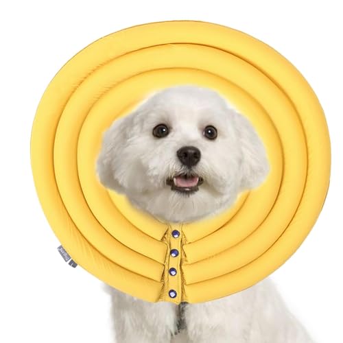 Suphyee Verstellbare Hundekegel, weicher Hundekegel | Erholungskegel für Hunde,Hunde-Erholungs-Halsband, Haustier-Hunde-Erholungs-Donut für große, mittlere und kleine Rassen von Suphyee