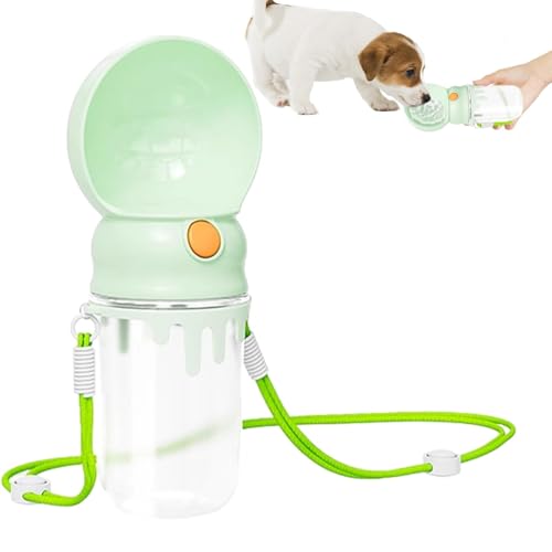 Suphyee Wasserflasche für Hunde,Hundewasserflasche - Tragbarer Wasserspender für Hunde | Auslaufsichere 360 ​​ml Outdoor-Walking-Trinkflasche für Hunde, Katzenbrunnen-Futterspender für Katzenwelpen von Suphyee