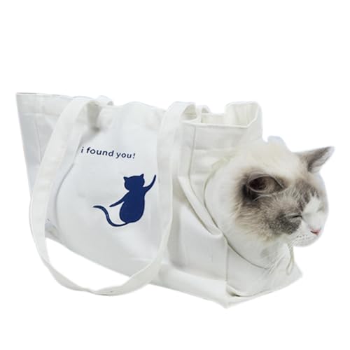 Suphyee Welpentransporter, Hundetransporter - Atmungsaktive Tragetasche aus Segeltuch für Hunde und Katzen,Hundetasche, Katzentasche, robuste kleine Hundetasche für Welpen, Kätzchen, Kaninchen von Suphyee