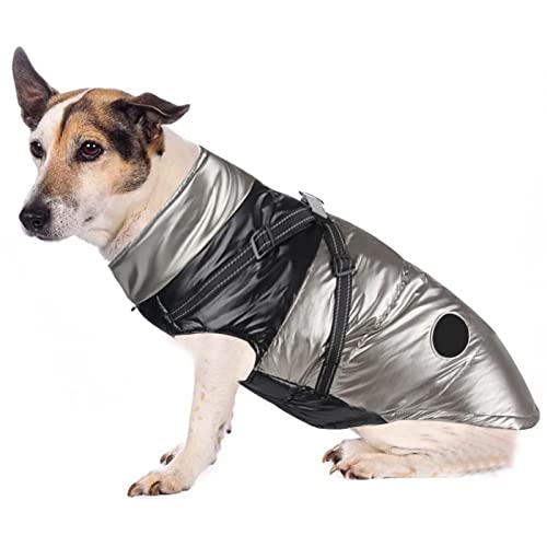 Suphyee Winddichter Wintermantel für Hunde | Leichte warme Haustierjacke,Weiche, Bequeme, warme Haustierkleidung, warme Jacke für kleine, mittelgroße Hunde von Suphyee