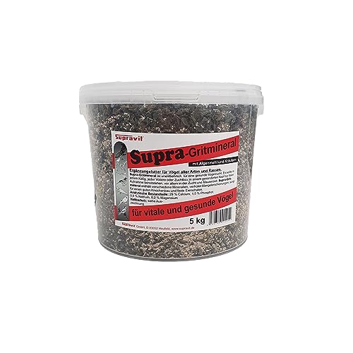 SUPRAVIT Supra-Gritmineral 5kg – Vogelgrit, Ergänzungsfutter für Vögel von Supravit