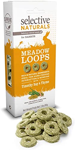 Selective Naturals Meadow Loops Timothy Hay & Thyme For Rabbits 2.8-Oz - 12 Pack von Supreme Petfoods