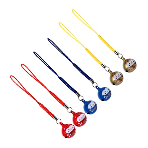 1 Set 6 Stück Ornament Lanyards Ringhalter Halskette Handy Geldbörse Medaillon Auto Dekoration Cartoon Katze Schlüsselanhänger Glückskatzen Glückskatze Supvox von Supvox