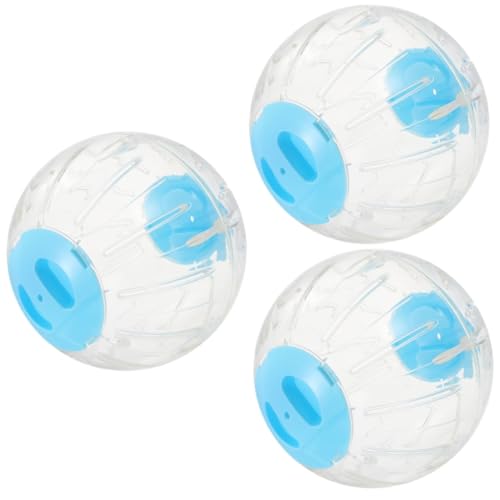 3St Hamster Laufball Kleiner Hamsterball Laufbälle für kleine Haustiere Hamster Auto Hamster Laufrad Kleintier Laufrad Spielzeug Chinchilla-Übungsbälle Rennmäuse Laufen Bälle STK Supvox von Supvox