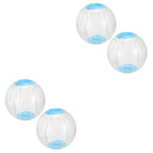 4 Stück Hamster-Gymnastikball Kleiner Laufball Für Haustiere Laufendes Hamsterrad Hamster-laufball Springball Für Kleine Haustiere Igel-joggingball Spielzeug Für Rennmäuse STK Supvox von Supvox