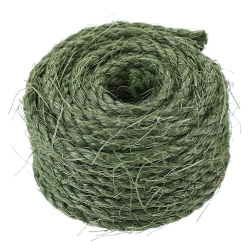 Supvox 1 Rolle Sisalseil Für Katzenkratzbaum Robustes Hanfseil Verschleißfestes Hanfseil Kürzbares Kratzseil DIY Katzenkratzseil Stabiles Kratzseil Verschleißfestes Kratzseil Dark Green von Supvox