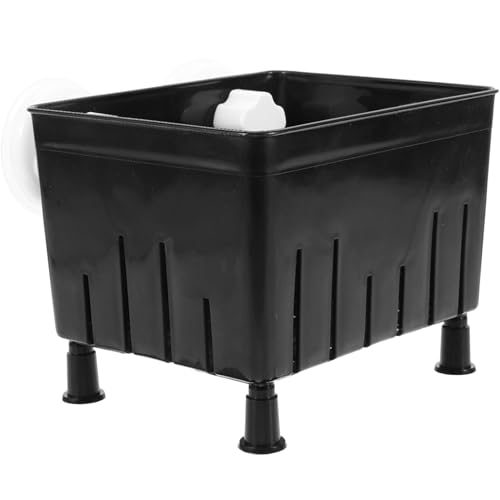 Supvox 1 Satz Aquarien-Isolationsbox doppelsaugnapf saugnäpfe launsauger Aquarium Fischbecken Dekorationen für Aquarien Netz Schildkröte Aquarium Teiler Fisch-Isolationsfall Gummi Black von Supvox