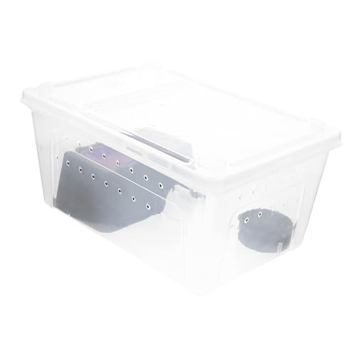 Supvox 1 Satz Futterbox für Reptilien klarer Behälter Reptilienkäfig Eidechsen-Terrarium reptichip insektenbox Insekten Box Lebensraum für Schlangen transparenter Eidechsenkäfig Plastik von Supvox