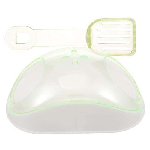 Supvox 1 Satz Hamster Transparentes Badezimmer Hamstersand Hamster-badewanne Chinchilla Haustier Badezimmer Hamsterversteck Hamsterkäfig Kleines Aquarium Igel Toilette Light Green Plastik von Supvox