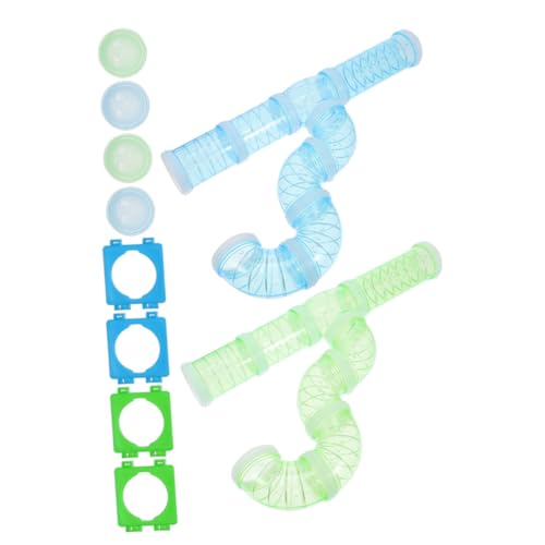 Supvox 1 Satz Hamsterpfeife Käfige Für Kleintiere Labyrinth Außenrohr Spielzeug Für Rennmäuse Hamster 3-Wege-tunnel Zubehör Für Hamsterkäfige Hamster Röhre Spielzeugrohr Plastik Pipeline von Supvox