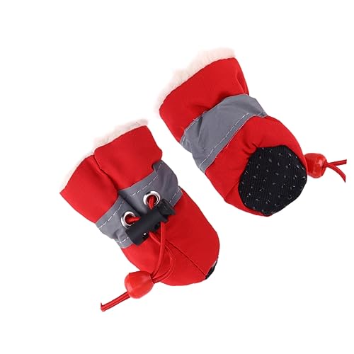 Supvox 1 Satz Schuhe für Hunde hundeschuhe Paws pfotenschutz Booties für Hundepfoten mittel Schuhbodenschutz Turnschuhe Schneestiefel Stiefel für Hunde Hundestiefel Winter Haustierschuhe von Supvox