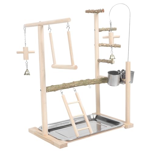 Supvox Papagei Indoor Stand Holz Vogel Spielen Gym Training Barsch Natürliche Sittich Barsch von Supvox