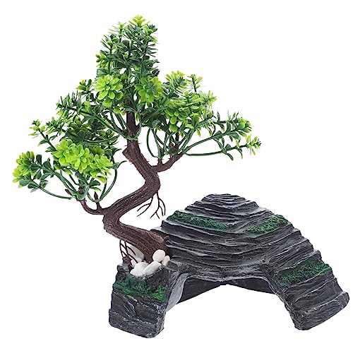 Supvox 1 Set Versteckhöhle Für Reptilien Terrarien Aquarium Dekoration Steinornament Reptilienhöhle Und Baum Leopardgecko Höhle Reptilien Ruheterrasse Fisch Aquarium Zubehör von Supvox