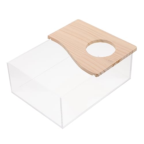 Supvox 1 Stück Karton Sandbad für Hamster Mülltonne Hamster-Leckereien Röhren Wanne Vakuum Abs Hamster Toilette Hamster klo Hase Badezimmer für Hamster Sandbehälter Graben Acryl von Supvox