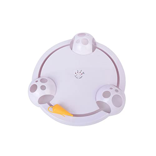 Supvox 1 Stück Katzenspielzeug attraktion katzenhalter Katzen + geschke cat Toys Katzenfutter Katzenkratzer automatisch neckender Katzenstock für Katze Weiß von Supvox