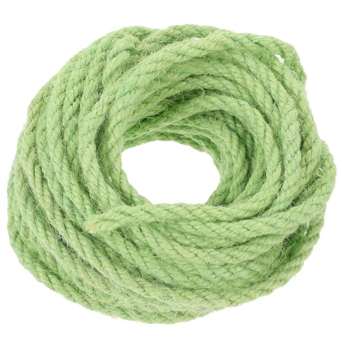 Supvox 10m Hanfseil Für Katzen DIY Zubehör 6mm Grünes Sisal Seil Für Katzenkratzmöbel Und Klettergerüste Ideal Für Kreative Katzenspielzeuge Und Katzenaccessoires von Supvox