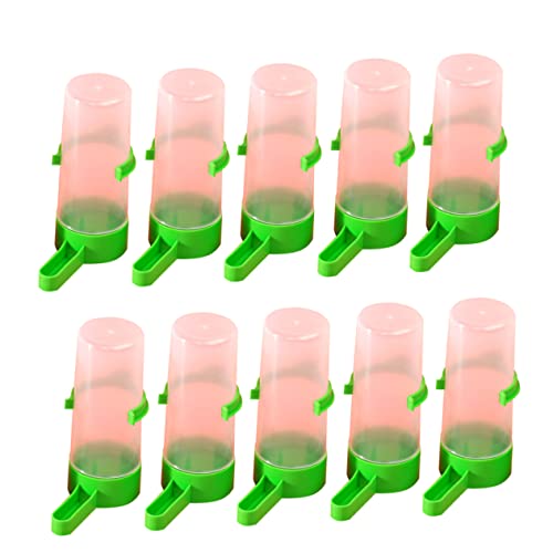 Supvox 10pcs Automatische Papagei Feeder Trinker Vogel Fütterung Tassen Tragbare Trinken Tasse für Vögel von Supvox