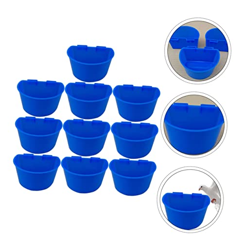 Supvox 10st Taube Sandbecher Lebensmittelspender Taubenfutter Vogelfutterbecher Futternapf Für Vögel Futtertrog Für Hühner Wassernäpfe Für Vogelfutter Wasserspender Für Vögel Blue von Supvox