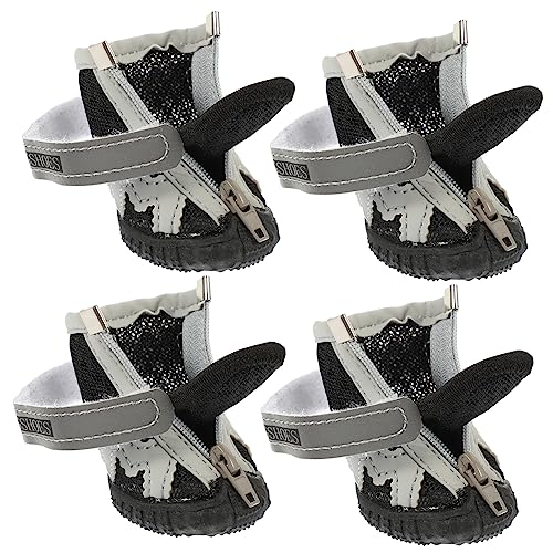 Supvox 12 STK Pet Net Schuhe Rutschfester Winterschuh Für Haustiere Mesh-Schuhe Für Hunde Pfote Hundeschuhe Für Heißes Pflaster Outdoor-hundeschuhe Schmücken Gittergewebe Kleiner Hund von Supvox