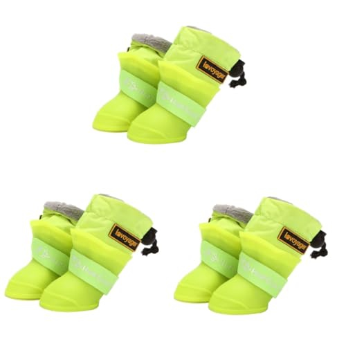 Supvox 12 STK wasserdichte Regenstiefel für Haustiere Silikon-Haustier-Regenschuhe rutschfeste Regenschuhe hunderegenmantel Regenjacken für Hunde hundeschuhe wasserdichte Regenschuhe von Supvox