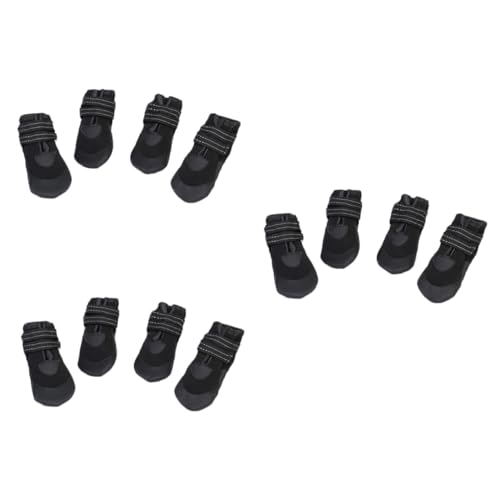 Supvox 3er-Sets Gummi-Regenschuhe Für Hunde Haustier-Regenstiefel Hunde-Regenstiefel Welpen-Regenstiefel Nicht-größe 1 4 Stück * 3 von Supvox