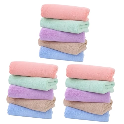 Supvox 15 STK Badetuchmatte für Haustiere Badetuch für kleine Tiere Haustier bettwäsche Hamster einstreu haustierdecke wasserabsorbierendes Handtuch Käfigmatte für Meerschweinchen Flanell von Supvox