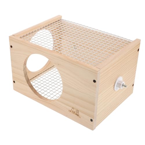 Supvox 1Stk Hamsterhütte Käfige Meerschweinchenrampe für Käfig Mäusekäfig großer Hamsterkäfig Hundehütte kanninchenhäuser kaninchenhäuser aus Holz Haustier Eisennetz von Supvox