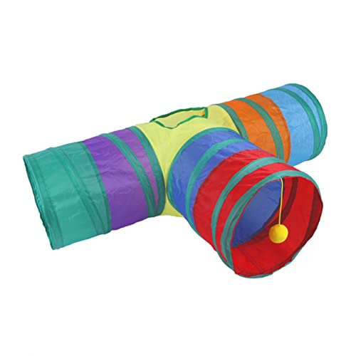 Supvox 1Stk Katzenrassel aus Papier Tunnel Katzentunnel Tunnelröhre für Kleintiere Katzenspielzeug katzenzelt cat Toy Haustier-Katzen-Tunnel lustiges Kätzchenspielzeug Polyester Baumwolle von Supvox