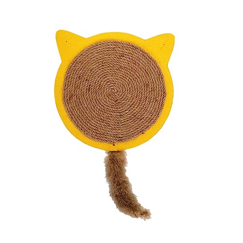 Supvox 1Stk Katzenspielzeug Katze kratzmatte Kratzspielzeug für Haustiere Kratzspielzeug für Katzen Katze kratzt Matte für katzenklo katzenkratzbretter Kratzkissen Katzenbedarf Yellow von Supvox