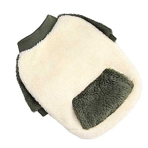 Supvox 1Stk Kleidung für Haustiere Hundeumhang Hundespielzeug Haustier-Outfit hundemantel Dog Raincoat stylische Hundebekleidung Dekorationszubehör für Haustiere Polarfleece Dark Green von Supvox