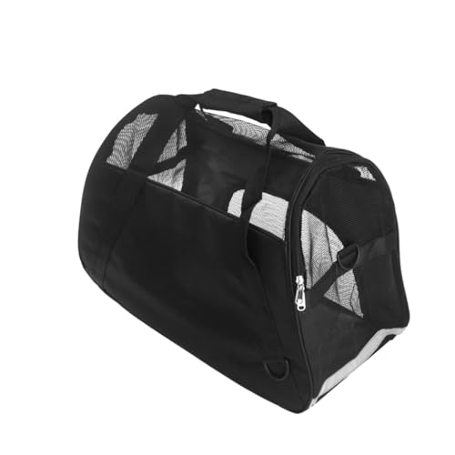 Supvox 1stk Aufbewahrungstasche Für Hunde Katze Handtasche Hundeträger Reiseträger Für Welpen Tragetasche Faltbare Einkaufstasche Umhängetasche Haustiertasche Black von Supvox