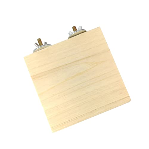 Supvox 12x12cm Hamster Klettern Spielzeug Holz Plattform Vogel Papagei Übung Spielzeug Meerschweinchen Zubehör Eichhörnchen Spielzeug von Supvox