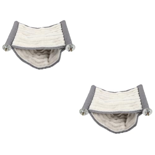Supvox 2 STK Hamster Hängematte Einstreu für Hamsterkäfige Hängematte für kleine Tiere Plüschia hamsterbett Hamster Spielzeug Plüsch-Schaukelspielzeug Hamster Hängekäfig Diamantvlies Grey Supvox 2 STK Hamster Hängematte Einstreu für Hamsterkäfige Hängematte für kleine Tiere Plüschia hamsterbett Hamster Spielzeug Plüsch-Schaukelspielzeug Hamster Hängekäfig Diamantvlies Grey von Supvox
