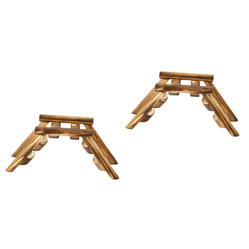 Supvox 2 STK Hamsterleiterbrücke Schildkröte Spielzeug Hamsterspielzeug nager Spielzeug kleintierspielzeug Spielset Holz Spielzeuge Kauleiterspielzeug Holz Hamsterbrücke Vögel von Supvox