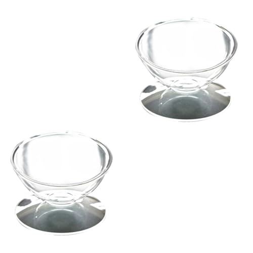 Supvox 2 STK Hochtransparente Universalschüssel pet Water Bowl pet Supplies Getränkebehälter Erhöhte Katzennäpfe hundefutternapf Futternapf mit Nackenschutz für Haustiere Wasserzufuhr von Supvox