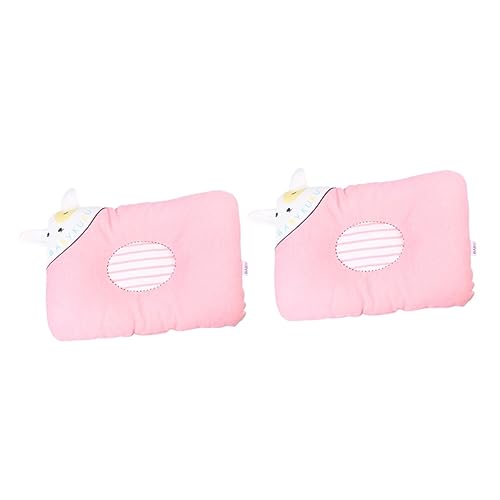 Supvox 2 Stk Katze schlafkissen hundezubehör dog Accessories für Hunde Kissenbetten für Hunde Plüschtier Spielzeug hundebetten Hund schlafkissen Hundebedarf Pommern Kopfkissen Rosa von Supvox