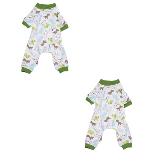 Supvox 2 STK Haustierkleidung spazieren gehen Lovely Spazierengehen Warm Party-Hundetuch Bequeme Pyjamas Kinderpyjamas Nachthemd Hundekleidung Drucken Trainingsanzug vierbeinige Kleidung von Supvox