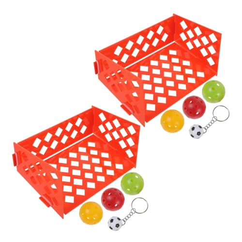 Supvox 2 Sätze Papagei Fußballspielzeug Kleintierspielzeug Spielzeug für Haustiere Conure-Spielzeug Vogel-Fußball-Spielzeug kalanchoe Bird Toys Haustier-Fußballplatz Fußball für Vögel von Supvox