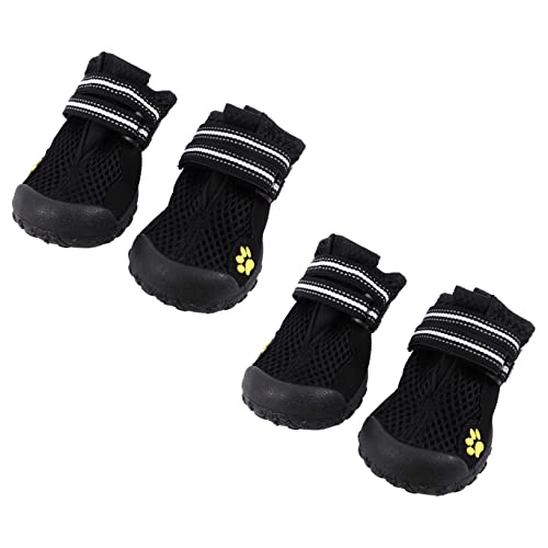 Supvox 2 Sätze Wanderschuhe für Hunde Atmungsaktive Hundestiefel Schneeschuhe für Haustiere Hunde pfotenschutz Hunde Schuhe große hundeschuhe Anti-Rutsch-Schuhe für Haustiere Plastik von Supvox