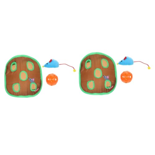 Supvox 2 Sets Katzenlaufspielzeug Katzentür Innentür Katzenplüschtunnelspielzeug Katzenspielwürfel Katzenröhrenspielzeug Katzenteaserspielzeug Haustierspielzeug von Supvox