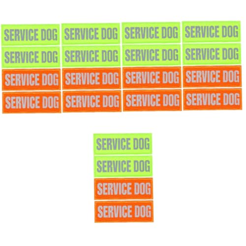 Supvox 20 STK Diensthund Aufkleber Service-Hunde- Service-Tier-Patch Aufkleber Tiere Patches Für Welpengeschirr Geschmücktes Zubehör Hundedekorationen Diensthundepatch Flecken Nylon von Supvox