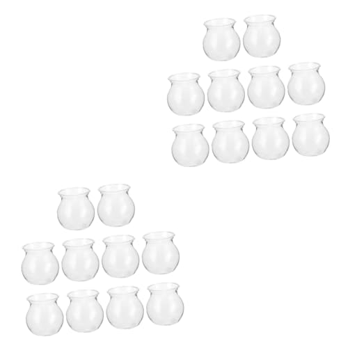 Supvox 20 STK Ökologische Mikrolandschaftsflasche Wasserpflanzvase Mini-blumenvase Avocado Wachsende Knospenvase Landschaftsbehälter Sukkulenten-übertopf Vase Erzwingen Pflanztopf Plastik von Supvox