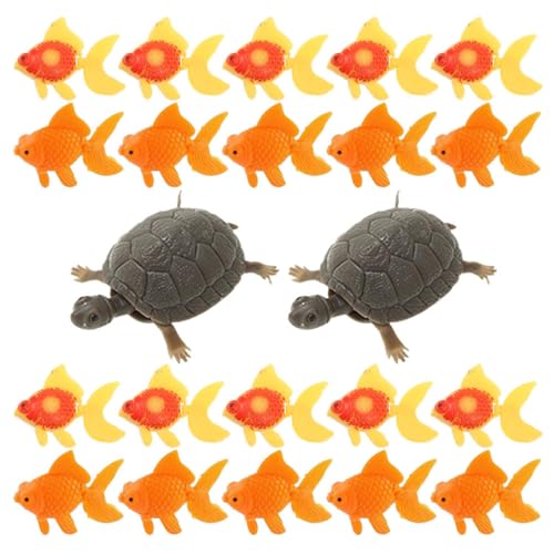 Supvox 22St künstlicher künstliche Fische plastikfische turtletoys Meeresschildkröte Aquarium Dekoration Krabbe Bausatz Fisch Dekorationen gefälschter Fisch von Supvox