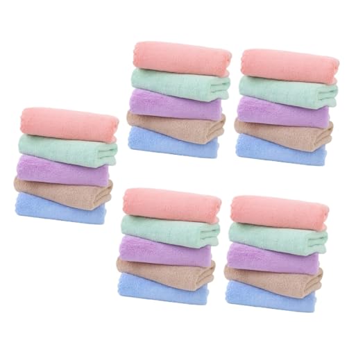 Supvox 25 Stück Haustier Badetuch Matte Kleine Decke Katzen Badetücher Kleines Tier Badetuch Tier Schlafmatten Pad Welpen Haustier Fleece Pad Schlafbettwäsche Matten Hamsterkäfig von Supvox